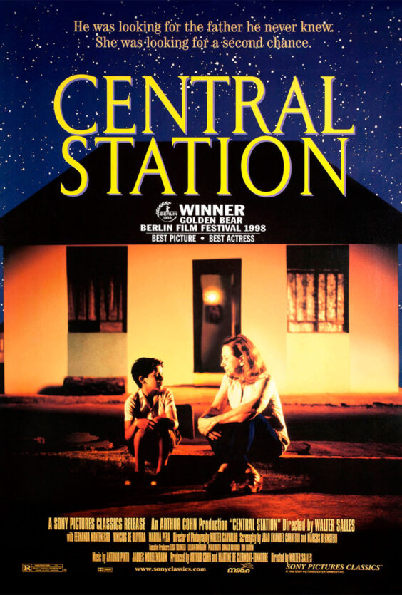Brasils hjerte. Filmplakat for "Central Station". Vant Gullbjørnen i Berlin 1998. Regi: Walter Salles. Utgitt av Sony Pictures Classics.