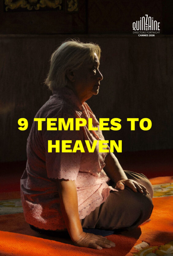 9 Temples to Heaven Plakat med kvinne sittende paa gulvet i et rom med dempet lys