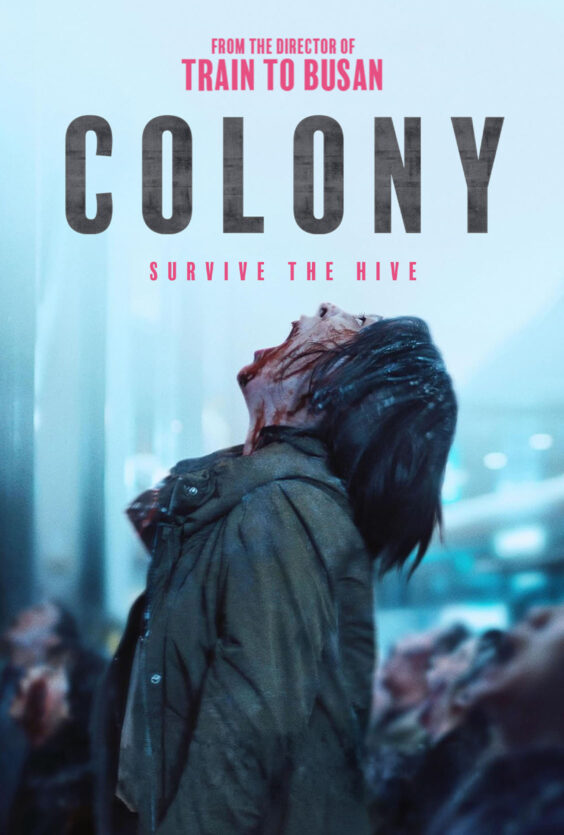 Colony Plakat for Colony Zombielignende person i profil roper mot himmelen med blod rennende ned fra munnen