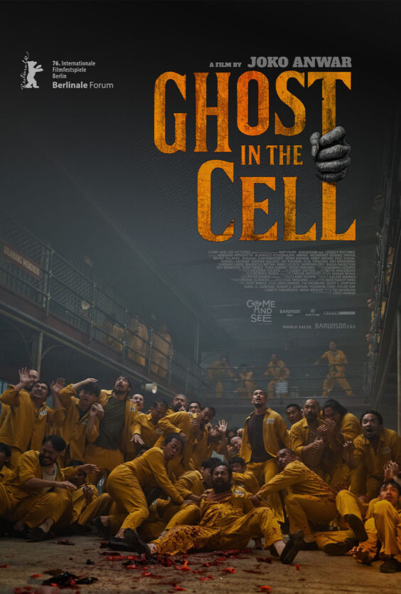 Ghost in the Cell Plakat som viser mange personer i gule drakter i et fengsel