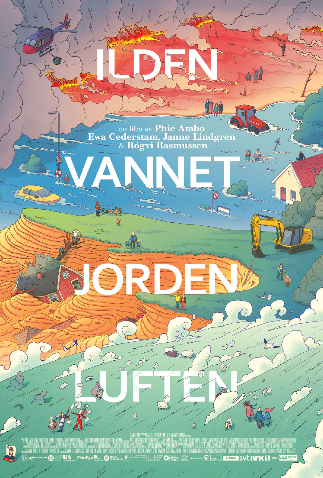 Ilden, vannet, jorden, luften